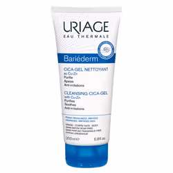 Uriage Bariéderm Cica-gel nettoyant 200 ml, Gel nettoyant, Femmes, Peau à problème, Nettoyant, Purifiant, Apaisant, Tube, Sav ...