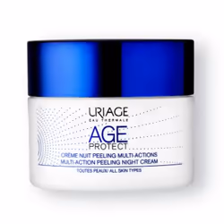 Uriage Age Protect Crème Nuit Peeling Multi-actions 50 ml, Crème de nuit, Femmes, Peau à problème, Crème anti-âge, Peau mixte ...