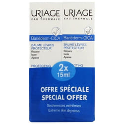 Uriage Bariéderm Cica-Lèvres Baume Protecteur 2 x 15ml