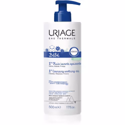 L’huile lavante apaisante pour peau sèche à atopique Uriage Bébé prend soin de toutes les peaux, même celle de vos petits bou ...