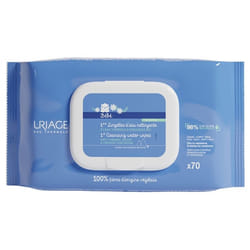 Uriage Bébé 1ères Lingettes d'Eau Nettoyante 70 Lingettes