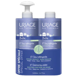 Uriage Bébé 1ère Eau Nettoyante Lot de 2 x 500 ml