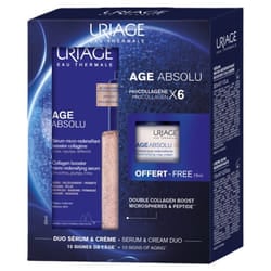 Uriage Age Absolu Sérum Micro-Redensifiant Booster Collagène 30 ml + Crème Rose Redensifiante 15 ml Offert