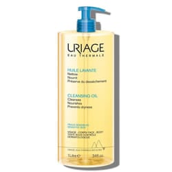 Uriage Huile de Douche Nettoyante 1L pour le Visage et le Corps - Un soin nettoyant et hydratant pour une peau douce et purifiée.