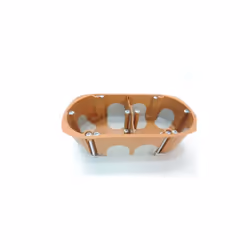 Boite d'encastrement BBC double 2 postes entraxe 71mm prof 40mm Horizontale/Verticale norme R2012 SIB P32971 Boîtier double d ...