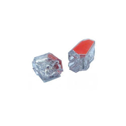 SIB - Connecteur automatique 2 entrées mini rouge pour câble rigide 1 à 2.5mm² connexion rapide (boite de 150) adr P07132