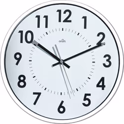 Archivo 2000 CE1124X BL, Mur, Mechanical clock, Rond, Gris, Blanc, Acrylonitrile-Butadiène-Styrène (ABS), Verre, Classique