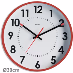 Caractéristiques de l'horloge basique Quartz silencieuse Abylis Ø30cm - Orium : Modèle : horloge basique Quartz Abylis Trotte ...