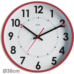 Orium - Horloge silencieuse Abylis Ø30cm - Lie de vin