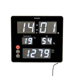 Orium 11295 Horloge murale et de table Horloge numérique Rectangle Noir