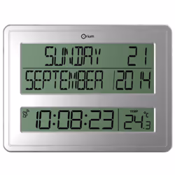 Caractéristiques de l'horloge digitale calendrier radio contrôlée Titan - Orium : Modèle : horloge digitale calendrier radio  ...