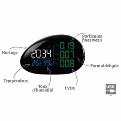 Moniteur dair Orium Mesureur de qualité de lair intérieur Quaelis 36