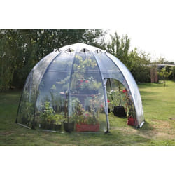 Serre Bulle dhiver - 6 m² - Ø28 m - ORIUM - Toile PVC anti-UV - Tubes de fibre de verre