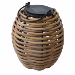 Orium - Lanterne solaire tressée Alicia h26cm