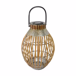 Lanterne solaire bambou h51cm - Orium