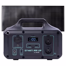 Pack générateur solaire LFP Izywatt 800 + panneau solaire fixe 200W - Orium