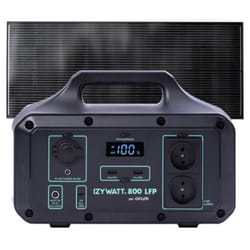 Pack générateur solaire LFP Izywatt 800 + panneau solaire fixe 200W - Orium