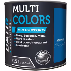 Peinture satinée à base de résine acrylique multi-supports. La technologie céramique Batir confère des propriétés « haute per ...