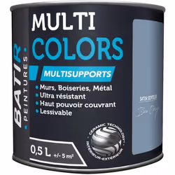 Peinture satinée à base de résine acrylique multi-supports. La technologie céramique Batir confère des propriétés « haute per ...