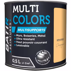 Peinture satinée à base de résine acrylique multi-supports. La technologie céramique Batir confère des propriétés « haute per ...