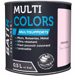 Peinture satinée à base de résine acrylique multi-supports. La technologie céramique Batir confère des propriétés « haute per ...