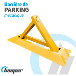 Beeper - Barrière de parking mécanique triangle Accessoires - Accessoires inclus (cadenas - fixation)