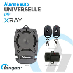 Beeper - Alarme auto universelle diy - XR2 Option - Avec système d&039alarme antivol de pots catalytiques