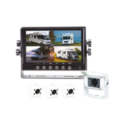 Kit vidéo de recul avec - caméras blanches - écran Quad lcd 7pouces - RW4QUAD