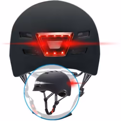 Casque vélo Trottinette avec Feux Avant et arrière intégrés ME135 BEEPER