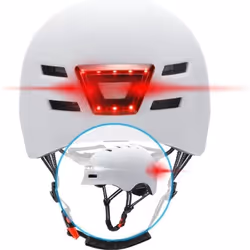 Casque BEEPER avec feux avant et arrière intégrés -