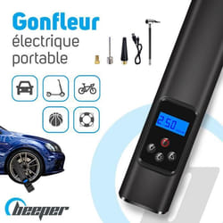 BEEPER Gonfleur électrique pour Voiture Trottinette électrique Ballon vélo etc. ME140