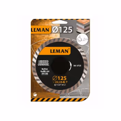 Leman - Disque diamant jante continue cannelé universel D. 230x22,23x2,8mm Tuiles, briques, carrelages, parpaings Diamètre :  ...