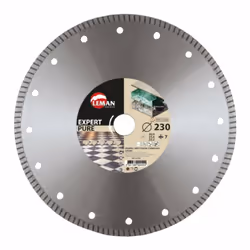 Leman - Disque diamant jante continue grés cérame Ø 300 mm • Disque cannelé à jante continue. • Dentures extra-fines. • Très  ...