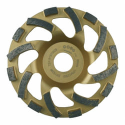 Leman - Plateau diamant segments virgules béton granit D.185x22,23 hauteur 6,5 mm