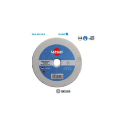 Leman - Meule vitrifiée blanche pour métal Classic ø 150 Grain 60 Alésage 32 Ep. 20