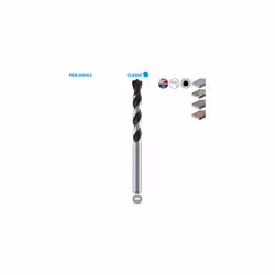 Foret cylindrique béton Classic ø 3 Long. 60 Long. Utile 30mm