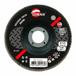 Disque a lamelles zirconium 115mm Grain 40 Z LEMAN