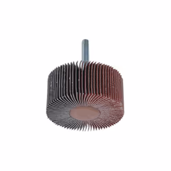 Roue à lamelles corindon pour bois et métal. Dimensions : D. 50 x L. 15 mm Gr. 60. Rotation : 15000 tr/min. Métaux ferreux et ...