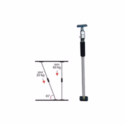 Presse extensible de 75 cm à 125 cm, de 100 à 175 cm ou de 160 cm à 290 cm. Contenu du colis :