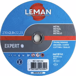 DISQUE TRONCONNAGE METAL 115X1.6X22.23 F41 Idéal pour les tôles et profilés minces. Durée de vie maximale. Haut rendement. Co ...