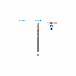 Foret cylindrique carrelage Classic ø 8 Long. 120 Long. Utile 65mm