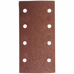 8 patins auto-agrippant corindon - 93 x 185 mm Gr. 80 - 8 trous pour bois et métaux. Type : Patin abrasif 8 trous Matière : C ...