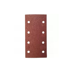 LEMAN 115230.10.82 Lot de 8 patins auto-agrippant corindon - 115 x 230 mm Grain 80 - 10 trous bois/métal