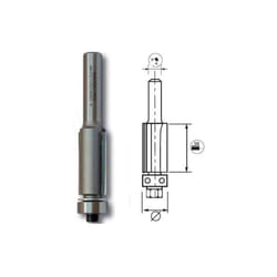 Mèche d'affleureuse droite + guide - 5676/5678 - 12.7 mm - 71 mm - 8 mm - 25 mm - Leman