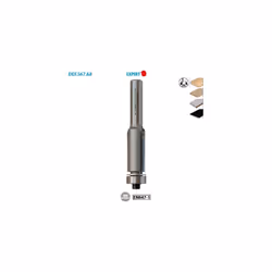Mèche d'affleureuse droite + guide Expert ø 9,5 ø Queue 6 Long. 69 Long. Utile 25,4mm