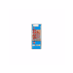 Coffret 5 forets cylindriques HM D. 4,5,6,8,10 mm pour multi-materiaux Métal, bois, brique, tuile, carrelage, pvc. Foret poly ...