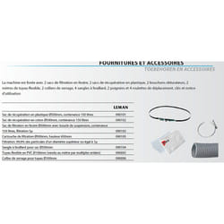 Aspirateur à copeaux LEMAN - Triphasée - 2200W 300L - ASP302T