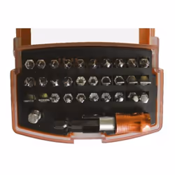 Leman - Coffret 32 pièces embouts de vissage à code couleur - 56932 Composition: 32 embouts 25mm Pozidriv : 1xPZ1, 2xPZ2, 1xP ...