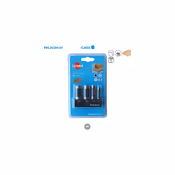 Description générale Coffret de 4 mèches à bouchonner WS de diamètres 6, 10, 13 et 16 mm avec une queue cylindrique de 10 mm. ...