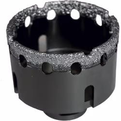 TREPAN DIAMANTE M14 GRES CERAME Ø10 Rapide et confortable sur meuleuse. Technologie vacuum brazed. Grande résistance aux temp ...